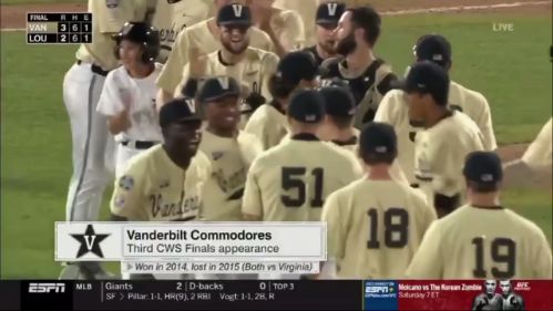 CWS 2019: El camino a la final Vanderbilt se clasifica para las CWS red