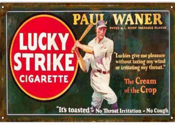 paul waner mlb en español beisbol grandes jugadores publicidad tabaco jugador de beisbol