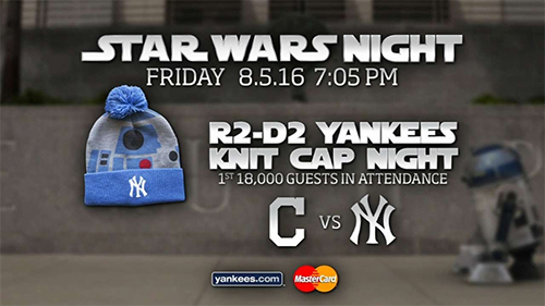 Yankee's Star Wars night Las noches temáticas del béisbol